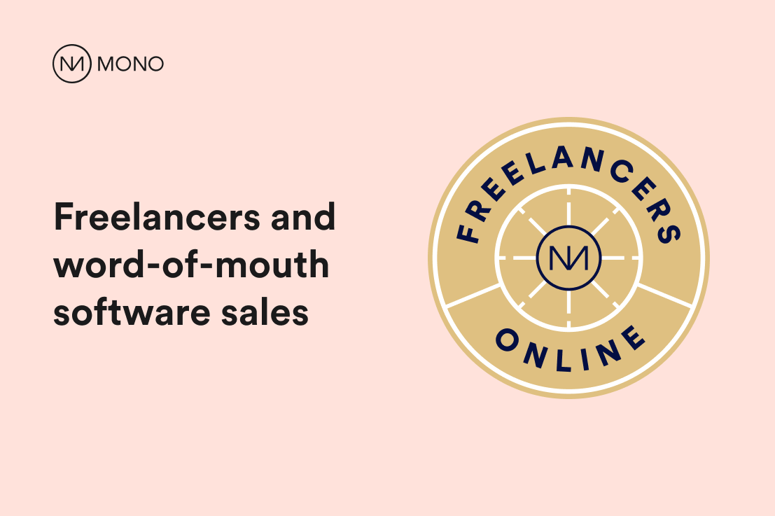 Freelancers and word-of-mouth software sales 