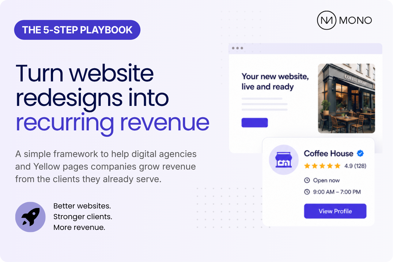 A 5-step playbook to turn website redesigns into recurring revenue