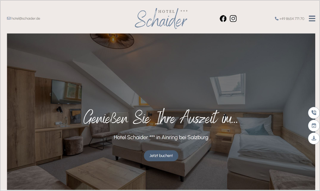 Mono - Best Website Competition 2024 Showcase - Hotel Schaider