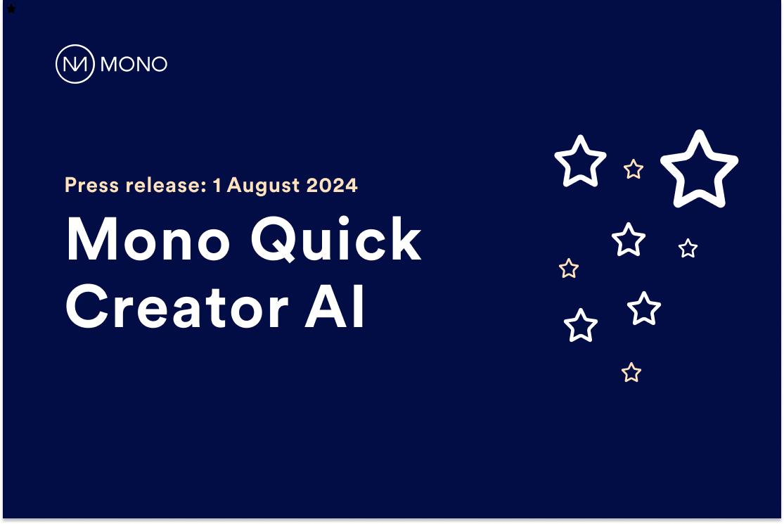 Mono Solution releases AI-enabled website sales tool – Quick Creator AI 