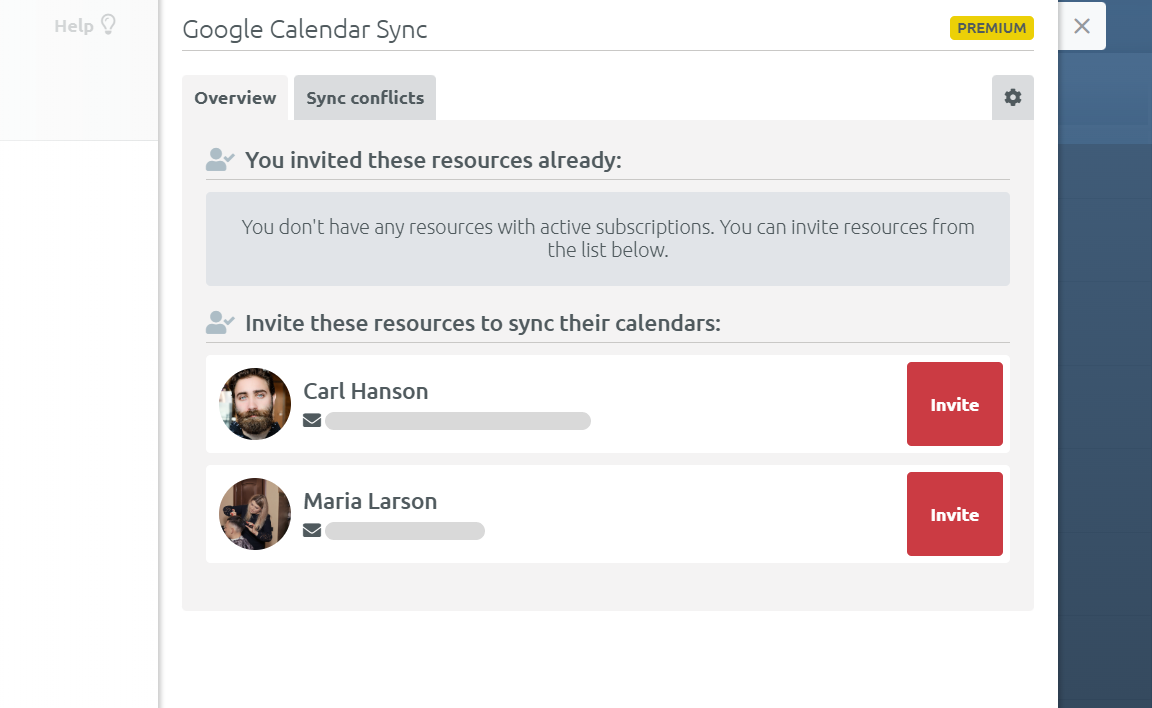 what calendar sync app looks like