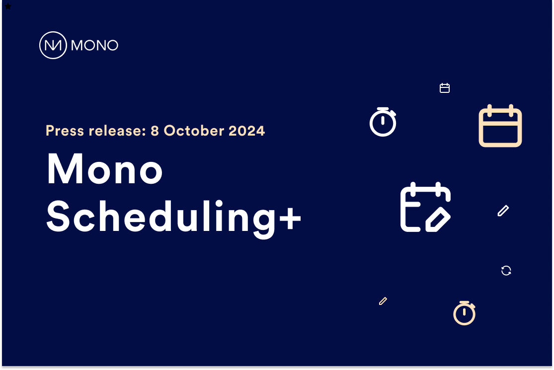 Mono Solution releases appointment booking tool – Mono Scheduling+ 