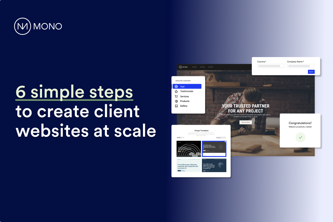 6 simple steps to create client websites at scale