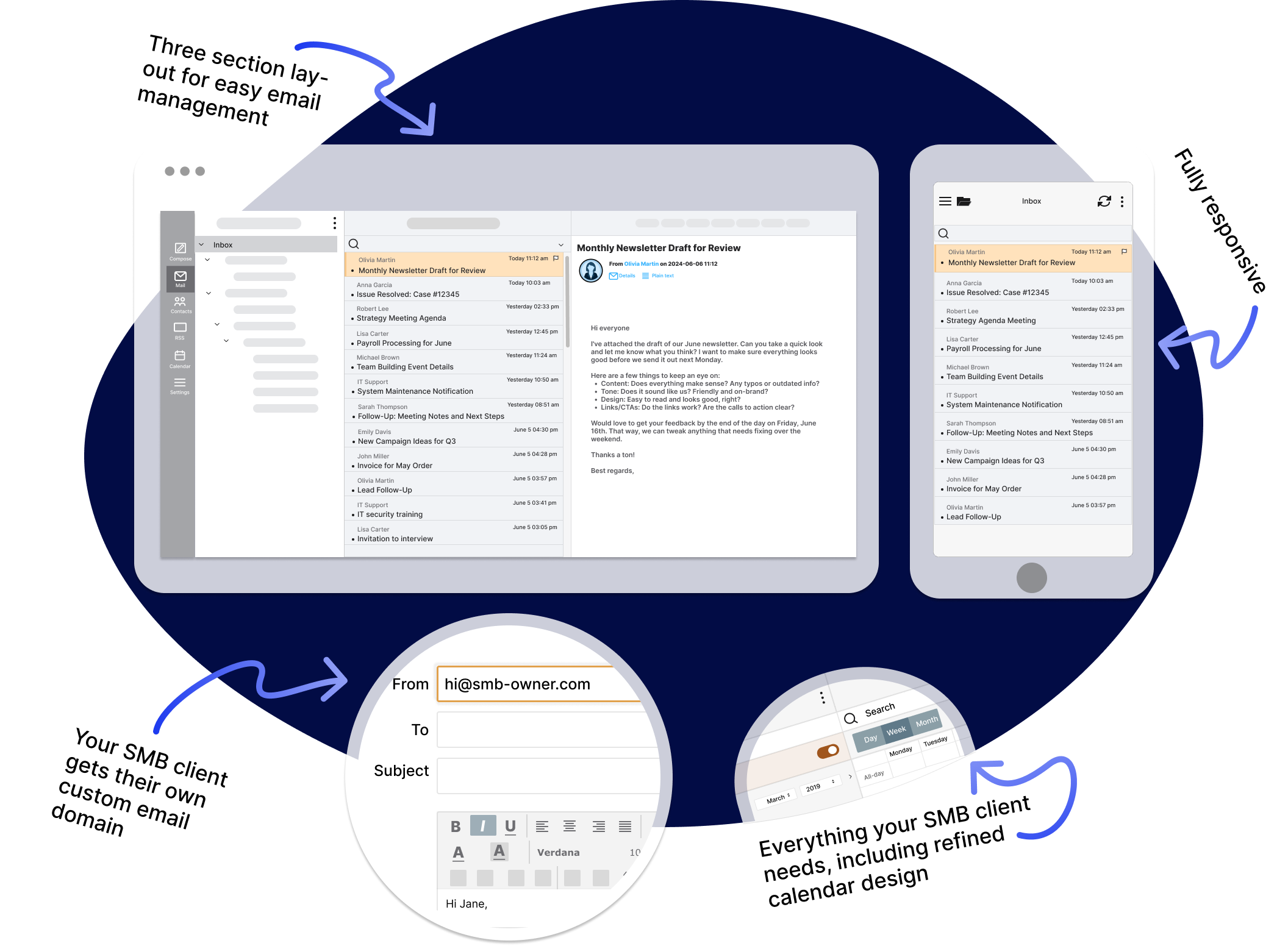 White label email service overview